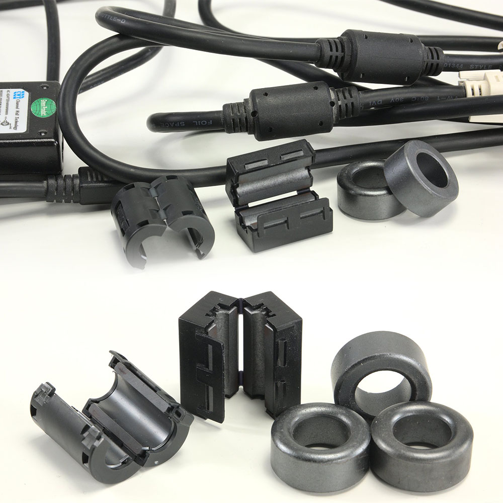 Produktbild von 5x Ferritkern 9 Mm – Geteilte Klappferrite Für Kabelentstörung, 5x19 Mm