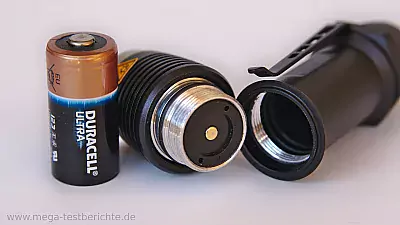 LED Lenser F1 im Test - Gewinde