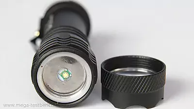 oxyLED-MD22 Taschenlampe - Geöffnet LED sichrbar