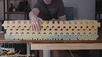 Matratzenaufbau in Schichten