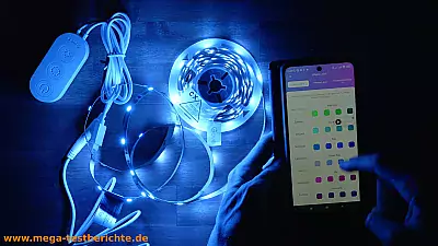 Selbstklebende LED Streifen mit App