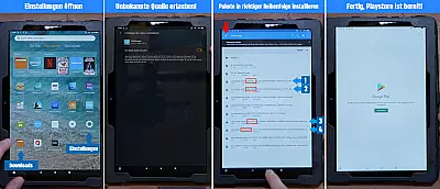 Play Store auf dem Fire Tablet Installieren - Anleitung 1 von 2