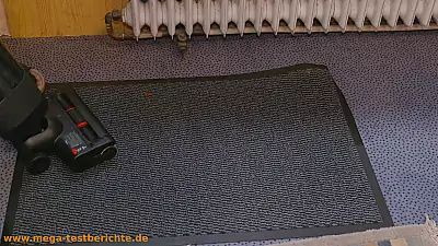 Wischsauger auf dem Teppich