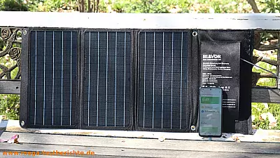 Solar Ladegerät für das Handy im Test 18