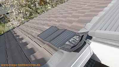 Solar Ladegerät auf dem Dach