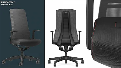 Interstuhl Pure Active in schwarz