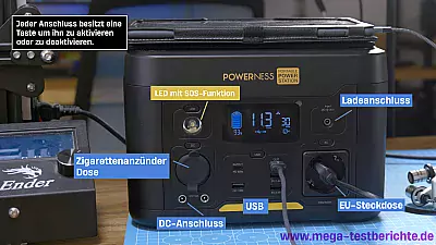 Powerness U500 Anschlüsse und Infos