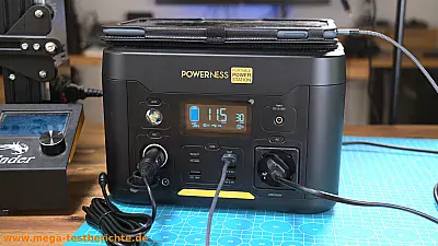 Powernes U500 mit angeschlossenen Geräten