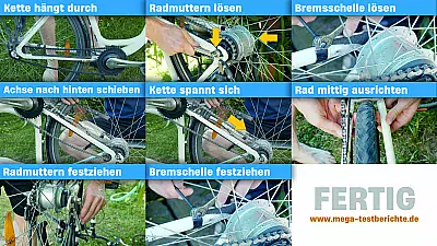 Kette spannen - Einfache Anleitung