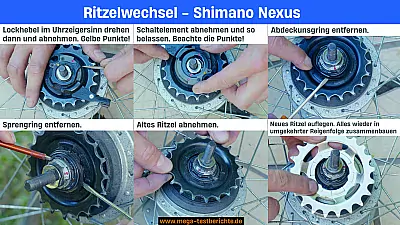 Nabenschaltung Ritzel wechseln - Anleitung in 6 Schritten