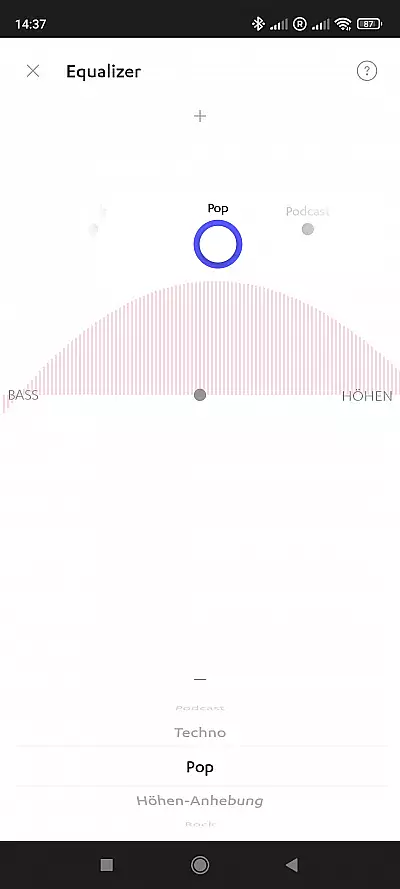 Teufel Equalizer in der App