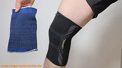 Kniebandage seitlich - Schlechte Bandag ein blau
