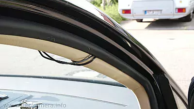 Dashcam Kabel verlegt