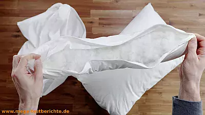 Mysheepi Home im Bett - Geöffnete Nackenrolle