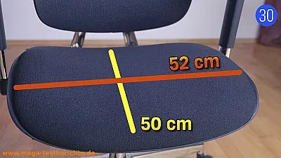 Clouvou MasterSeat - Sitzflächenmaße