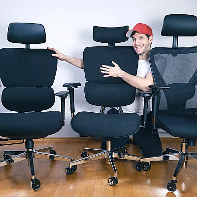 Vergleich: Drei Bürostühle
