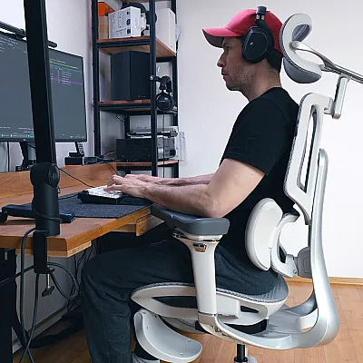 HABADA E3 Pro - Testsitzen am Schreibtisch
