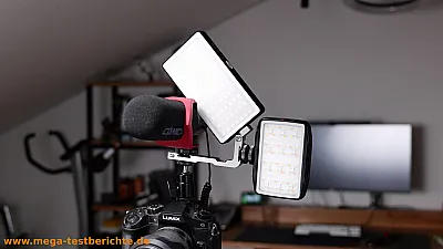 Neewe SL 90 drehen: Zwei Blitzschuhe