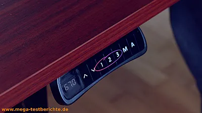 DESKSPACE Titan - Bedienpanel mit Höhenanzeige