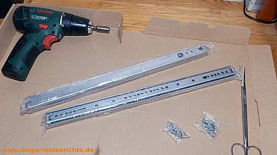 Neue Schubladenschienenen