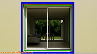 Fliegengitter Schiebetüre - In und auf der Laibung Fliegengitter Schiebetüre - In und auf der Laibung