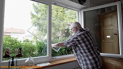 Fliegengitter Bausatz - Rahmen einsetzen