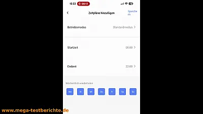 EZVIZ EP8 Ultra - Zeitplan