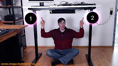 Clouvou Pro Desk - Zwei Motoren