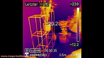 HIKMICRO E01 - Temperatur auf der Terrasse HIKMICRO E01 - Temperatur auf der Terrasse
