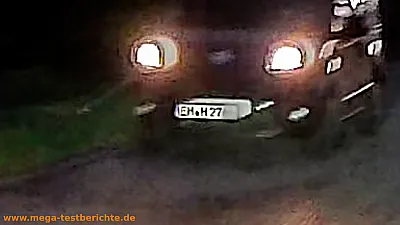 70mai A810-Lite Dashcam - Nummernschild bei Nacht