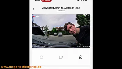 70mai A810-Lite Dashcam - App-Livestream