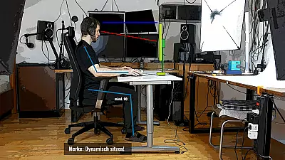 Richtiges Sitzen am PC-Arbeitsplatz
