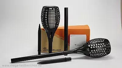 TaoTronics Solar-Gartenlampe mit Feuer-Effekt 13