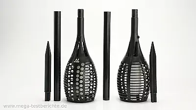 TaoTronics Solar-Gartenlampe mit Feuer-Effekt 9