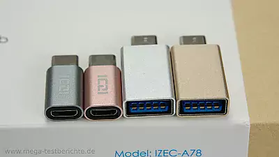 ICZI 7 Port USB 3.0 Hub (IZEC-A78) und USB-C Adapter 4