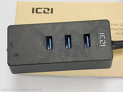 ICZI USB 3.0 Hub Anschlüsse
