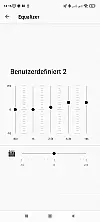 Die App des Sony Xm5 - Equalizer