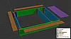 Sandkasten als 3D-Bauplan