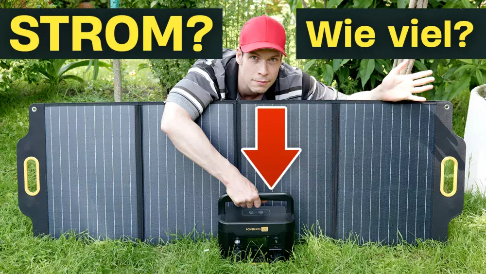 Powerstation mit Solarpanel im Test - Wie viel Strom kannst du produzieren?