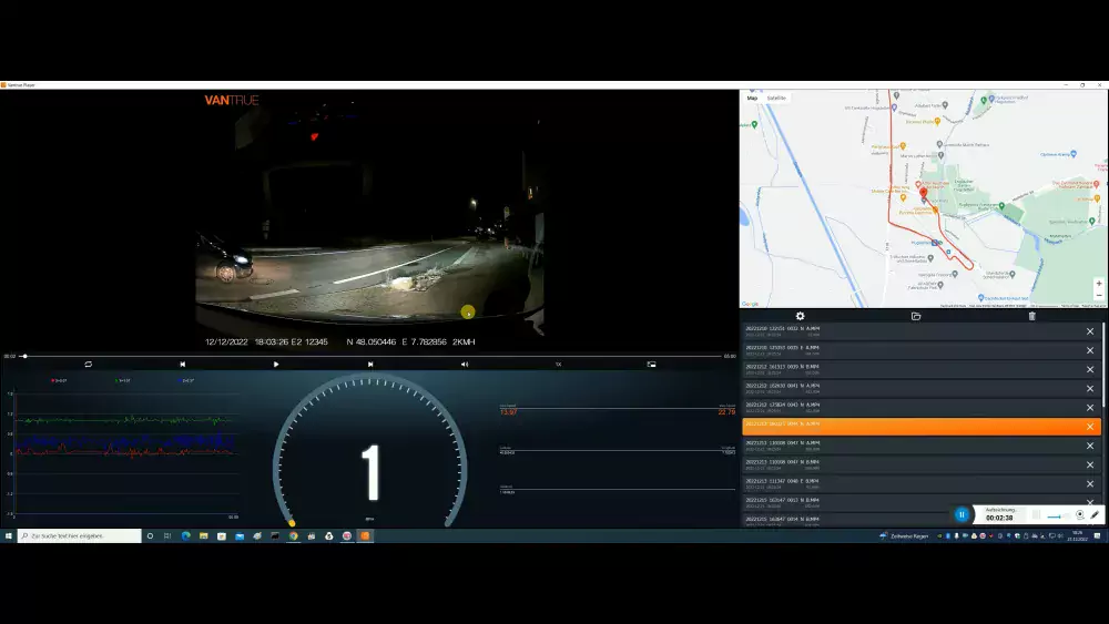 Vantrue E2 - Software