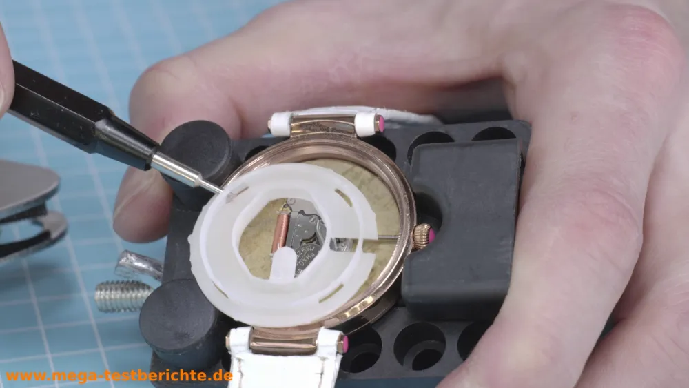 Kunsstoffinlay einer Uhr
