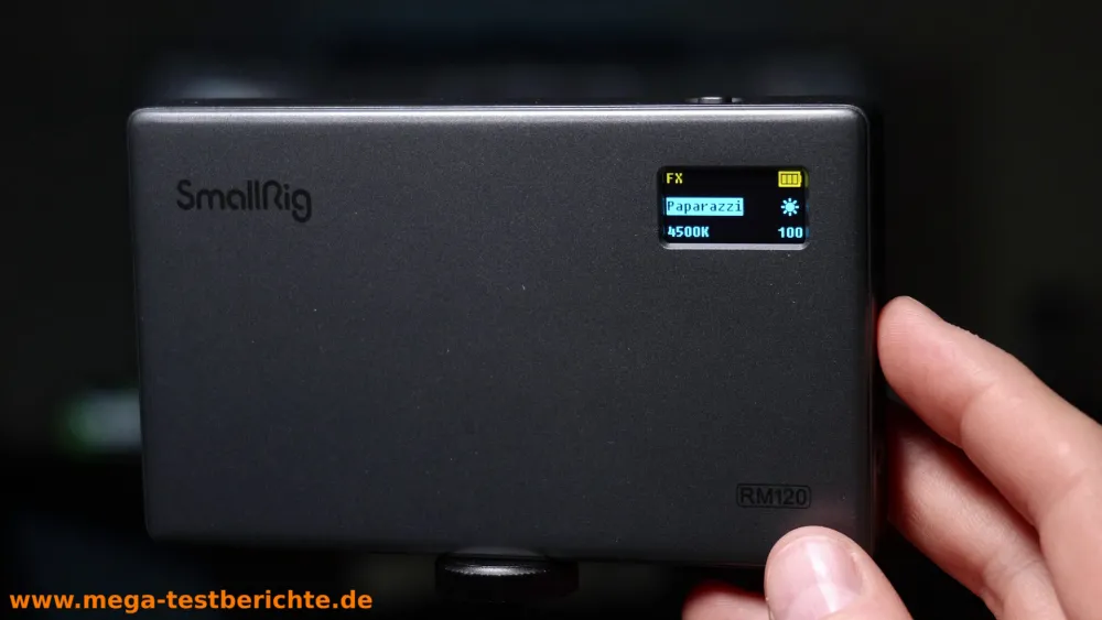 Smallrig SM120: Effekteinstellungen