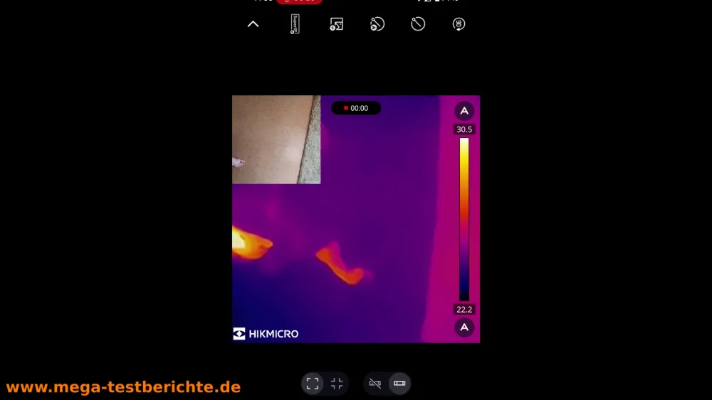 Hikmicro App - Fußabdrücke