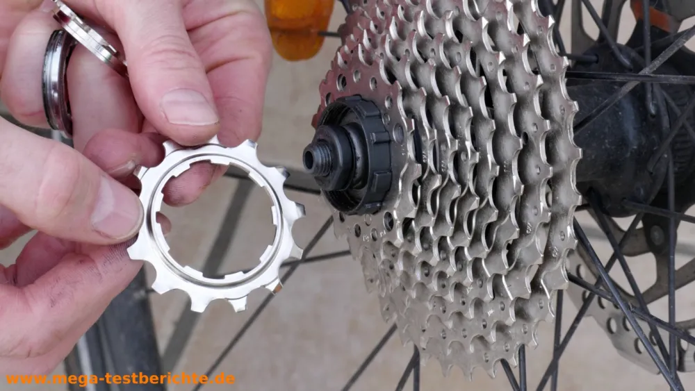 Fahrrad Kassette wechseln - Ritzel mit Kerben Fahrrad Kassette wechseln - Ritzel mit Kerben
