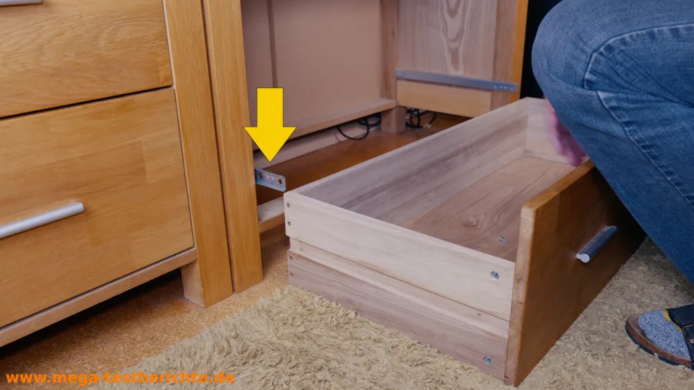 Schubladenschiene - Neue Schiene