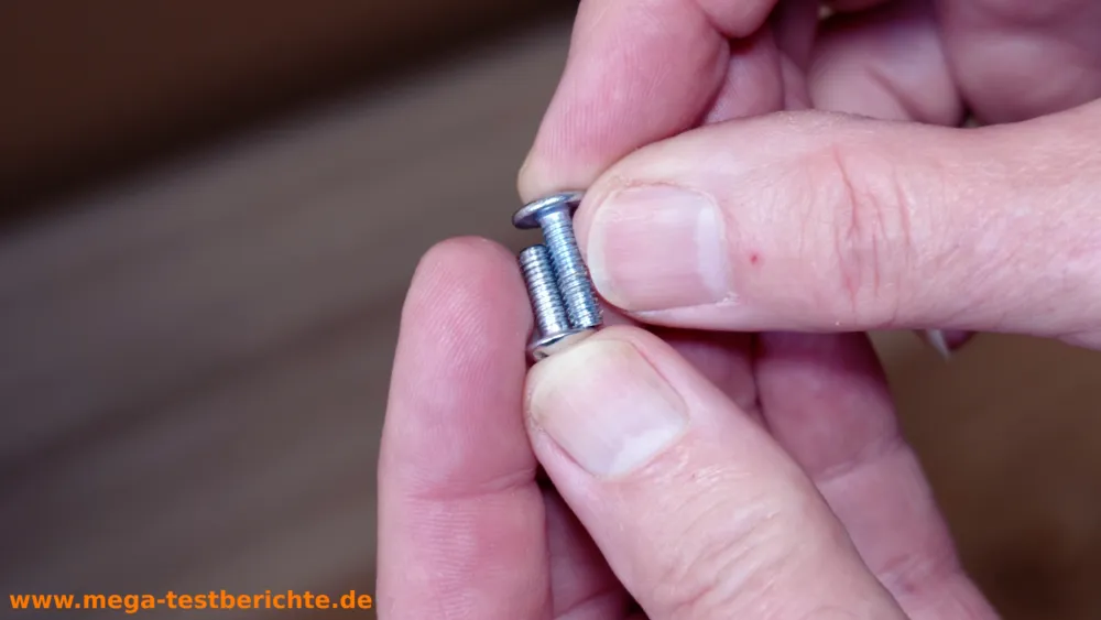 Schubladenschiene wechseln - Unterschiedlich lange Schrauben