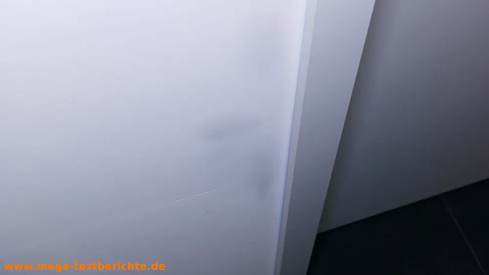 Schmutzradierer: Ergebnis, schwarze Flecken