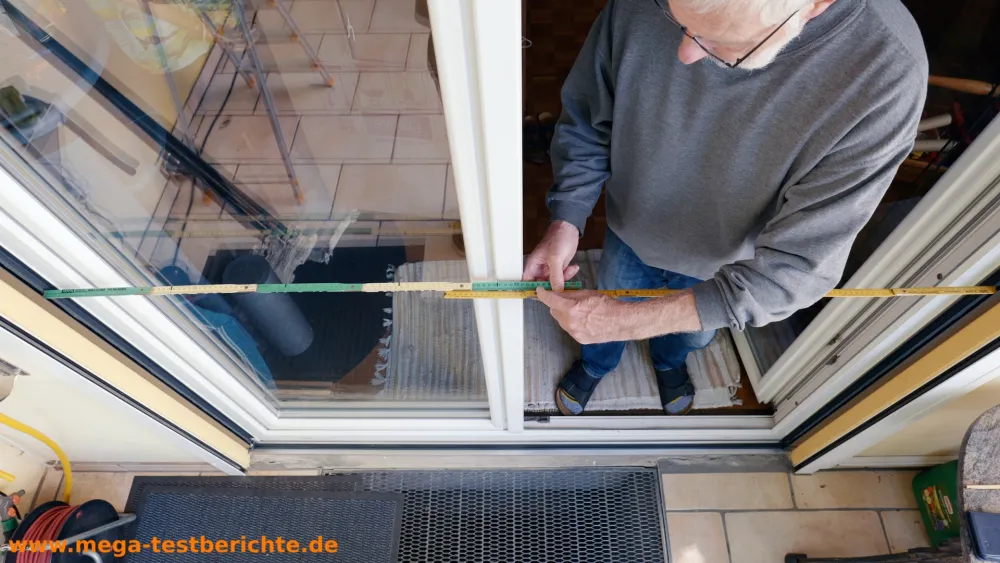 Fliegengitter Schiebetüre - Türe ausmessen