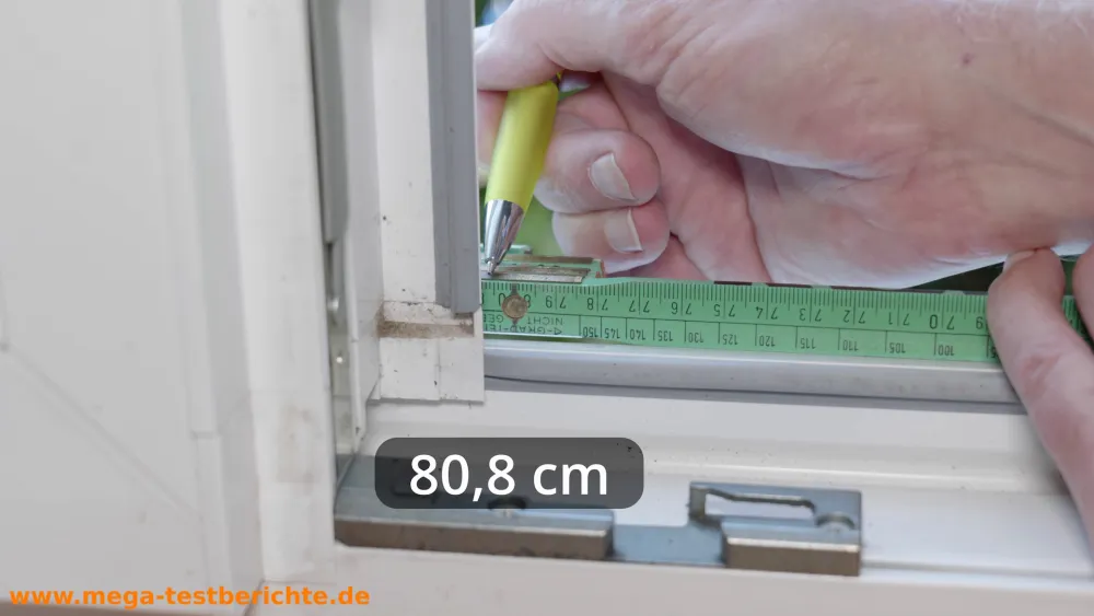 Fliegengitter Bausatz - Innenmaß links