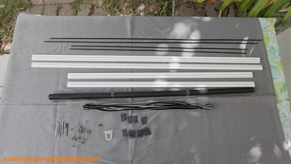 Fliegengitter Bausatz - Einzelteile